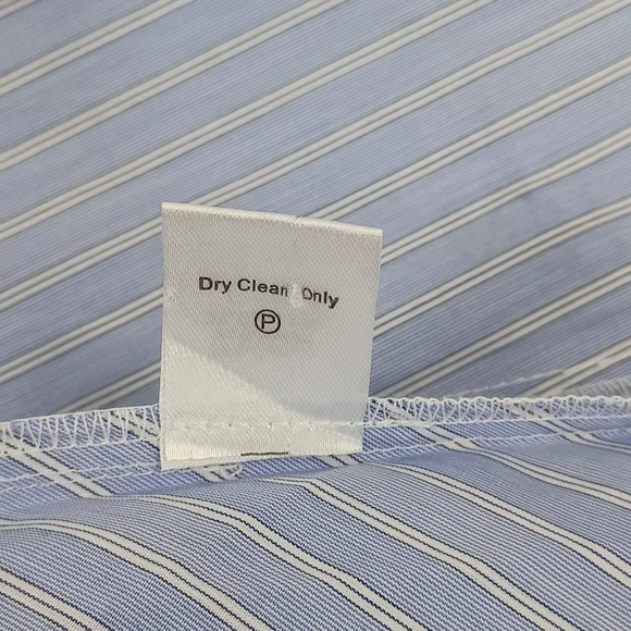 Tuckernuck Tate Stripe Mini Dress Size L Preppy Quiet Luxury Ruffle Cotton Blend - Picture 12 of 12